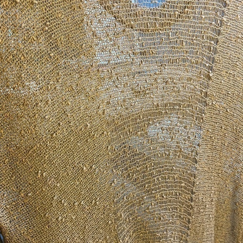 Millau Crochet Knit Tunic Beige Boho Style Sleeveless Top - Picture 5 of 5